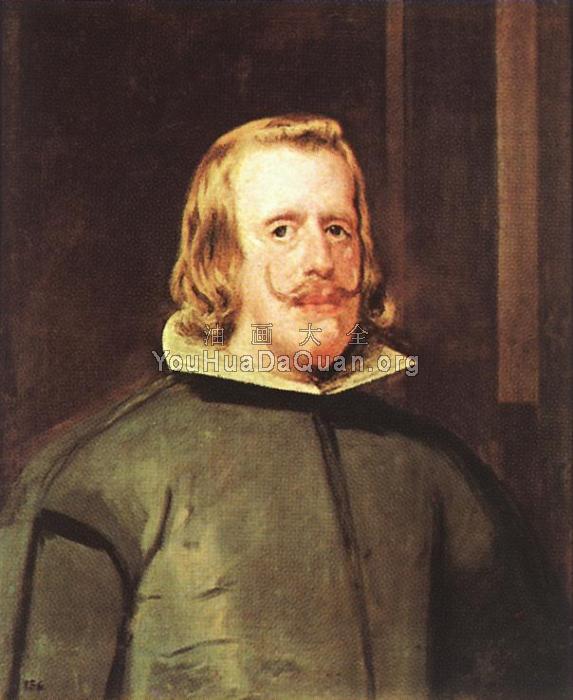 Portrait of Philip IV - 迭戈·罗德里格斯·德·席尔瓦·委拉斯贵支